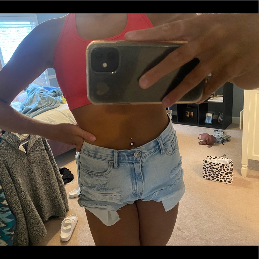 High waisted American Eagle jean shorts